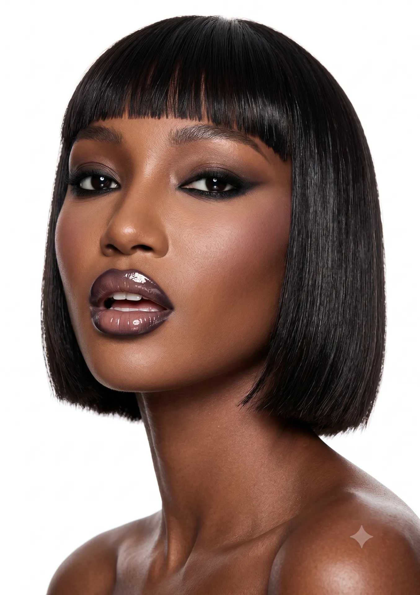 Editorial portrait — sculpted bob