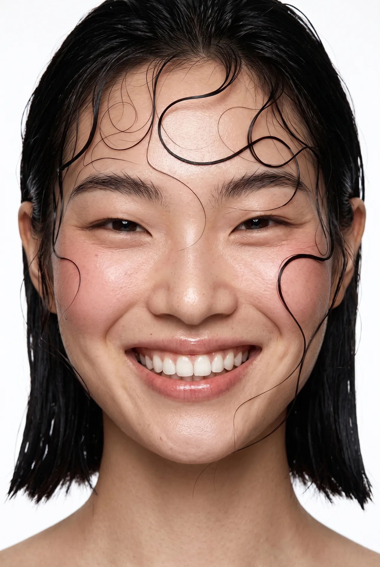 Editorial portrait — fresh smile