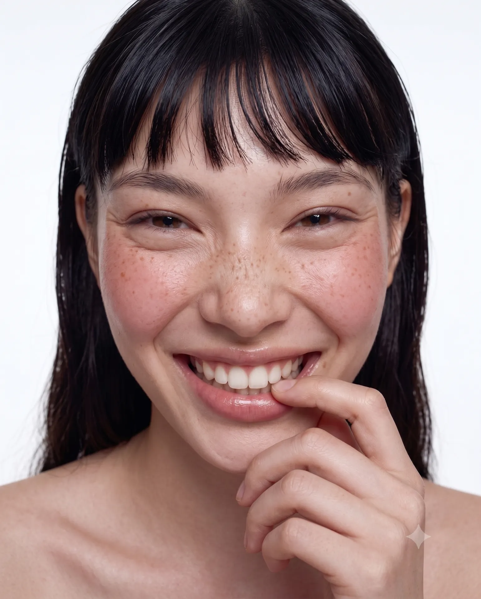 Editorial portrait — freckles