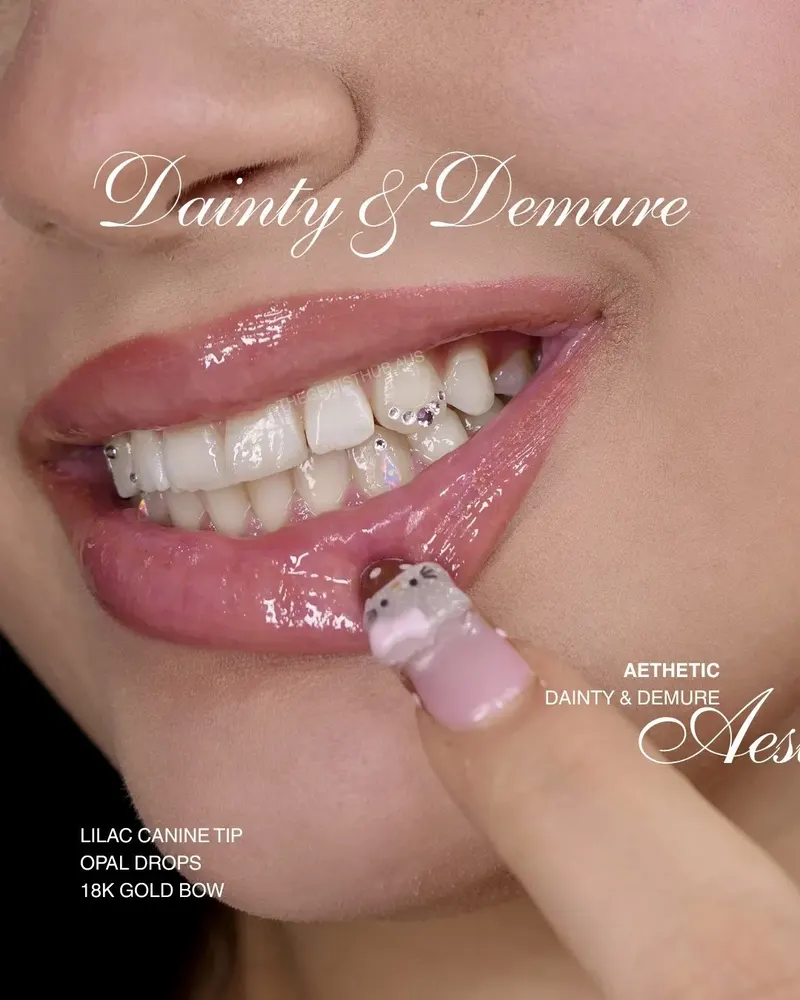 Tooth gem placement by Nhi, client work 37